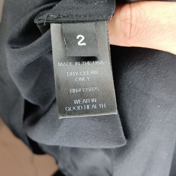 No. 6 Store New York 100% Silk Black Open Back Midi Sleeveless Dress 2 - Picture 8 of 10
